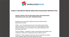 Desktop Screenshot of mymalaysiatravel.com