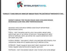 Tablet Screenshot of mymalaysiatravel.com